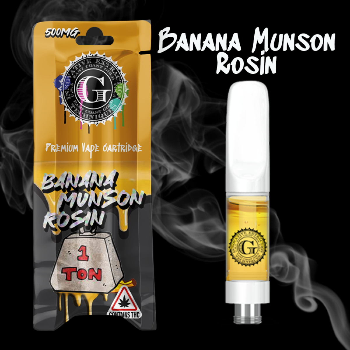 Banana Muson Rosin Vape Cart 0.5g