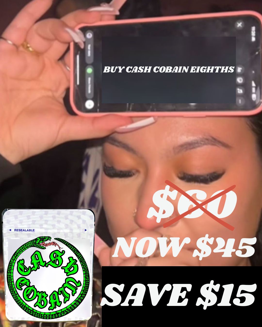 SLIZZY RUNTZ CBD 3.5g FLOWER BY CASH COBAIN