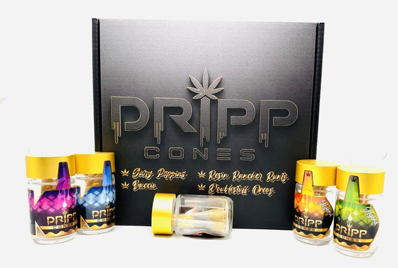 4 for $150 - DRIPP CONES PRE-ROLLS .5g 5pk