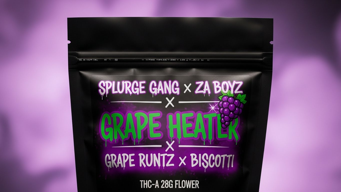 Splurge Gang X ZA Boyz 28g Grape Heater  Flower