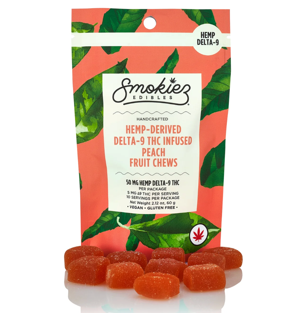 Hemp D-9 SMOKIEZ FRUIT CHEWS 10MG 5PK