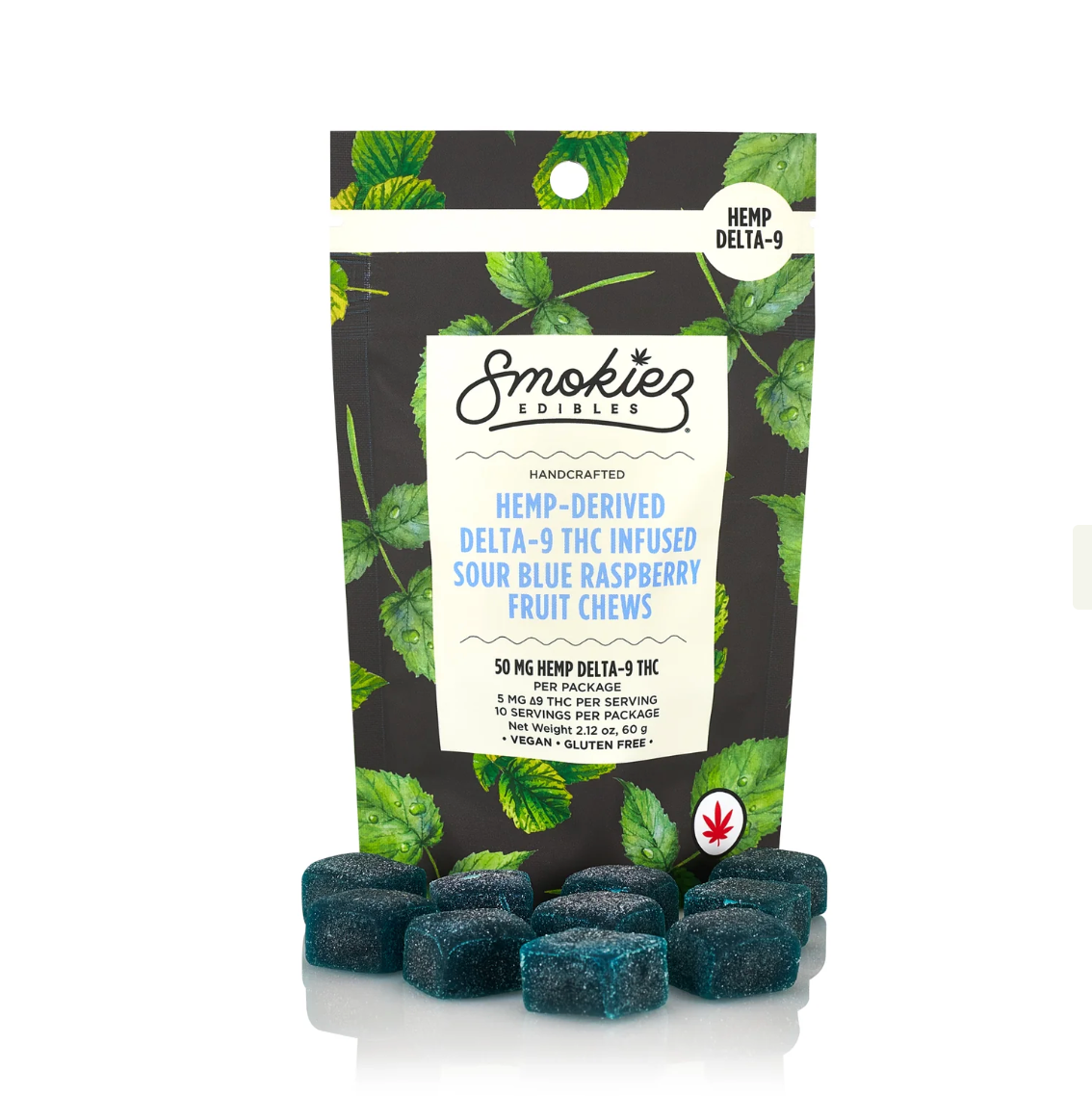 Hemp D-9 SMOKIEZ FRUIT CHEWS 10MG 5PK