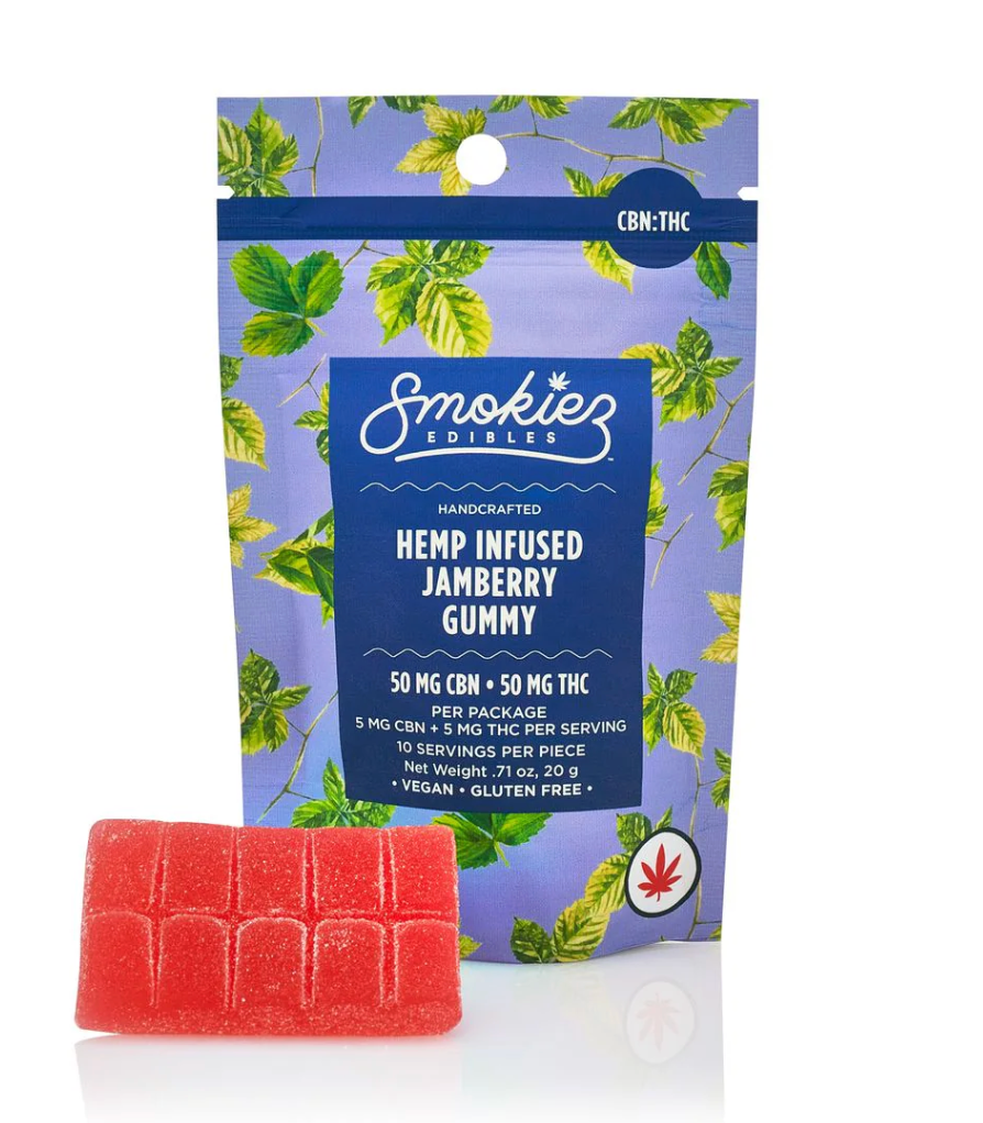 Hemp D-9 SMOKIEZ FRUIT CHEWS 10MG 5PK