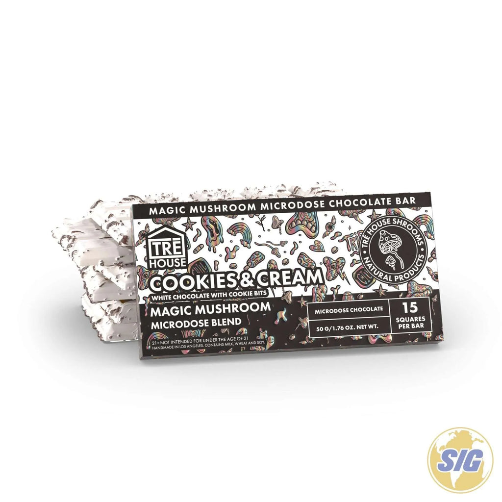 Tre House Magic Mushroom Microdose Blend Chocolate Bar