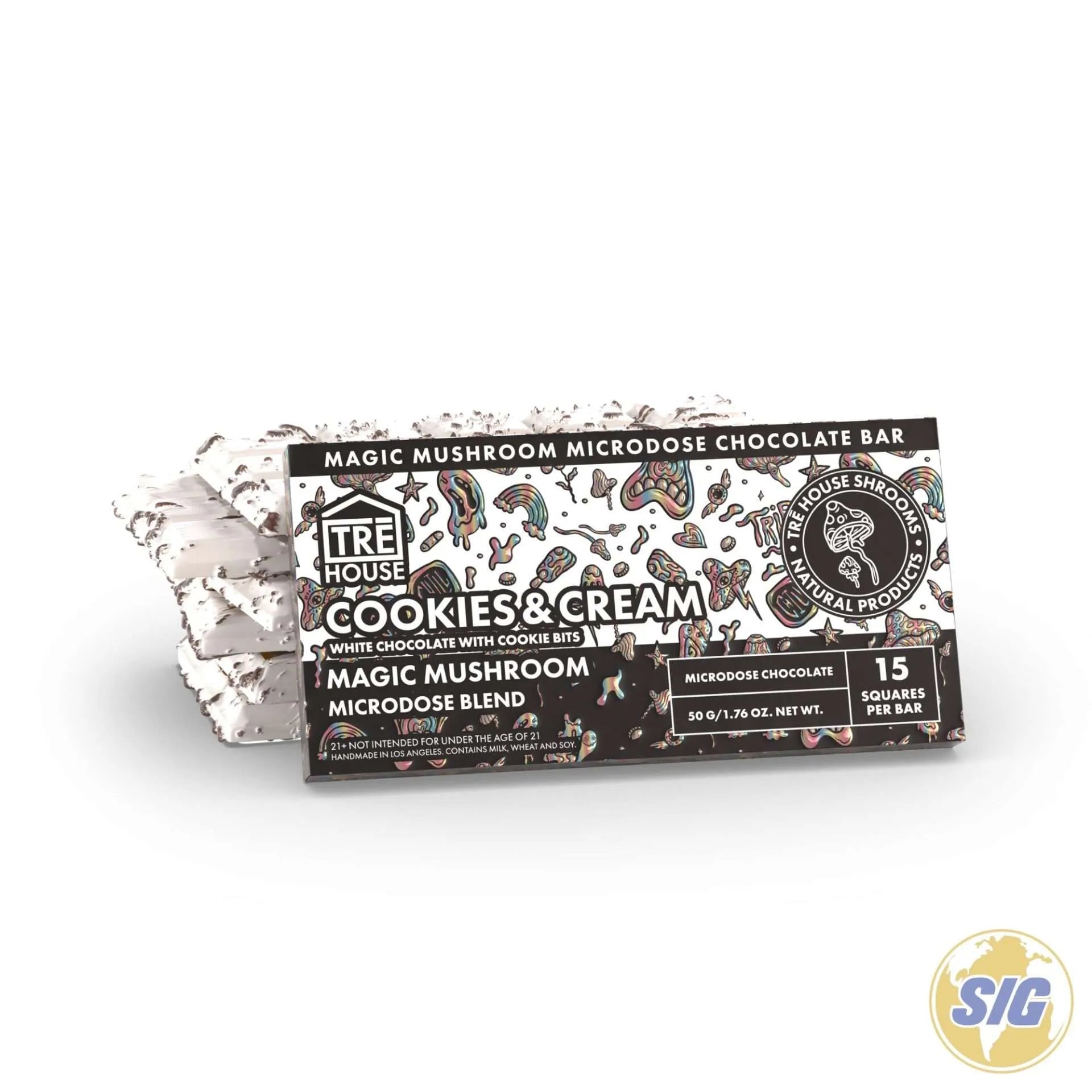 Tre House Magic Mushroom Microdose Blend Chocolate Bar